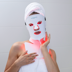 Nourished Bodynskin LED Light Therapy Face and Neck Mask Set - 7 Colors, 222 LEDs